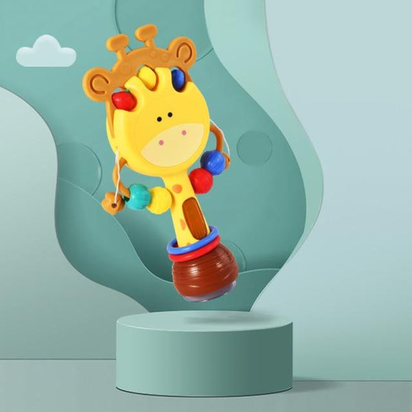 Planet Gates No Light Giraffe Baby Toys 0-12 Months climb Learning Baby Rattle Activity Ball Rattles Educational Toys For Baby Grasping Ball Puzzle