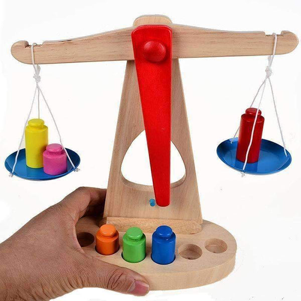 Planet Gates no retail box BOHS Wooden Toy Store Balance Scale with Weight for Children Kitchen Pretend Play Basic Life Skills Early Learning Toys