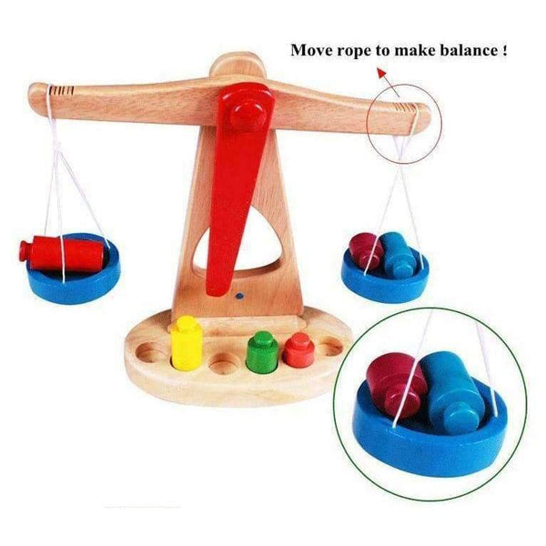 Planet Gates no retail box BOHS Wooden Toy Store Balance Scale with Weight for Children Kitchen Pretend Play Basic Life Skills Early Learning Toys