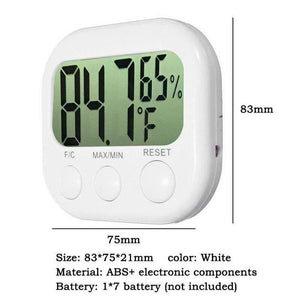 LCD Digital Thermometer Hygrometer Large Screen  Calendar Clock Weather Station Desk Clock Temperature Humidity Meter
