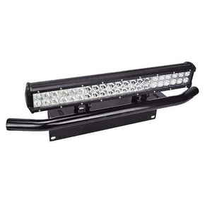 Planet Gates No Wiring / Russian Federation LED 20inch 126w 12V LED Light Bar License Plate Bracket Bull Bar IP67 Combo Beam Straight Car Offroad 4x4 for Jeep ATV