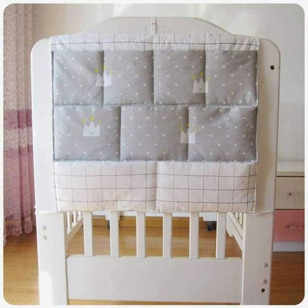 Planet Gates NO2 Baby Cot Bed Hanging Storage Bag Crib Organizer Storage Bag 60*50cm Toy Diaper Pocket for Crib Bedding Set