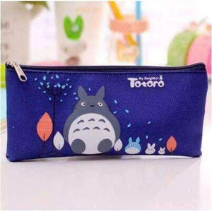 Planet Gates NO2 Dark Blue 20 pcs/lot Cute Japan Cartoon Totoro series Canvas Pencil bag/Pen Pencils & Writing Supplies Office & School Stationery