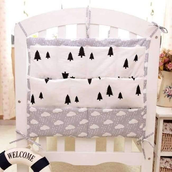 Planet Gates NO3 Baby Cot Bed Hanging Storage Bag Crib Organizer Storage Bag 60*50cm Toy Diaper Pocket for Crib Bedding Set