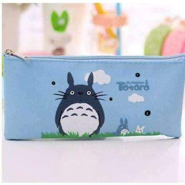 Planet Gates NO3 Light Blue 20 pcs/lot Cute Japan Cartoon Totoro series Canvas Pencil bag/Pen Pencils & Writing Supplies Office & School Stationery
