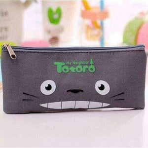 Planet Gates NO4 Grey 20 pcs/lot Cute Japan Cartoon Totoro series Canvas Pencil bag/Pen Pencils & Writing Supplies Office & School Stationery