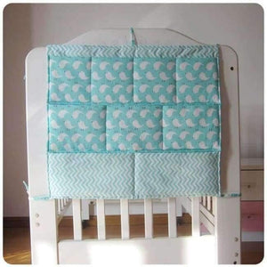 Planet Gates NO5 Baby Cot Bed Hanging Storage Bag Crib Organizer Storage Bag 60*50cm Toy Diaper Pocket for Crib Bedding Set