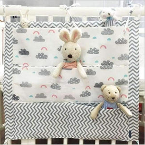 Planet Gates NO6 Baby Cot Bed Hanging Storage Bag Crib Organizer Storage Bag 60*50cm Toy Diaper Pocket for Crib Bedding Set