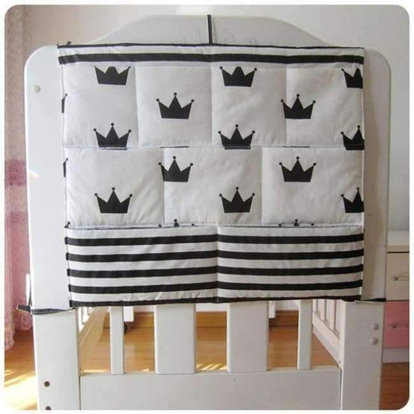 Planet Gates NO7 Baby Cot Bed Hanging Storage Bag Crib Organizer Storage Bag 60*50cm Toy Diaper Pocket for Crib Bedding Set