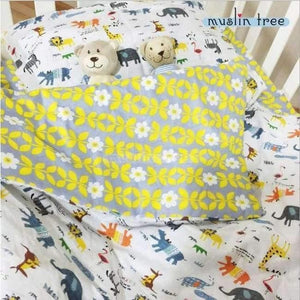 Planet Gates NO8 3 Pcs 100%Cotton Crib Bed Linen Kit Cartoon Baby Bedding Set Includes Pillowcase Bed Sheet Duvet Cover Without Filler
