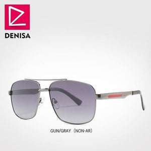 Planet Gates NON-AR Gray Sunglass 1 Luxury Brand Anti-Reflective Men's Sunglasses Polarized Coating Lens Square Sun Glasses