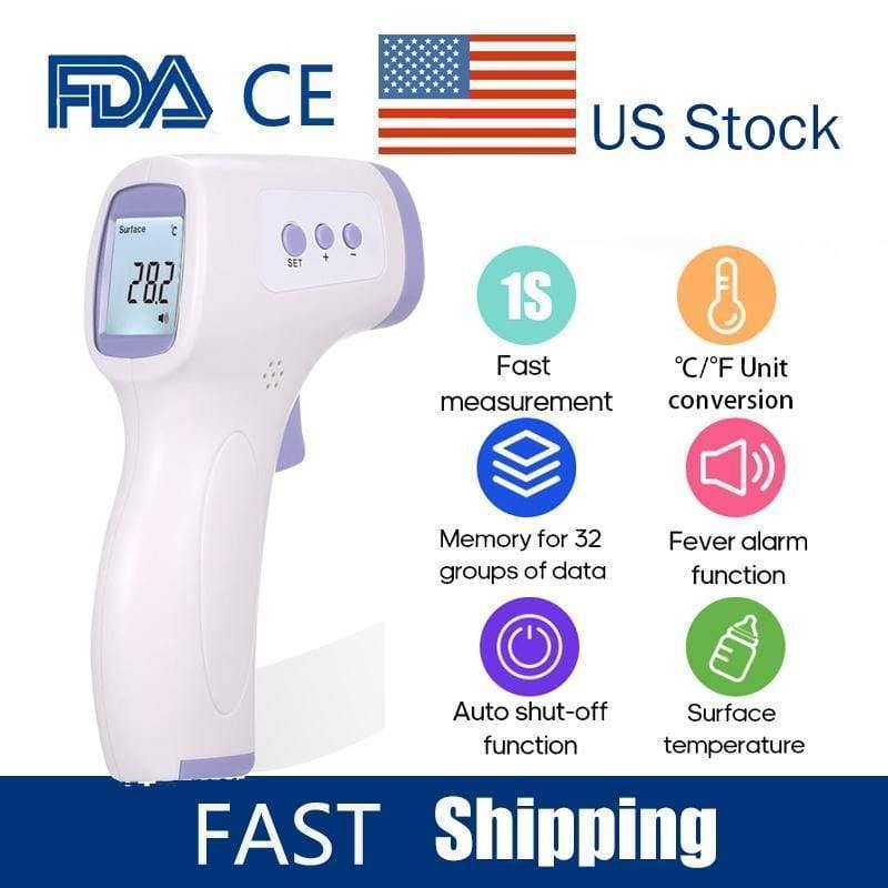Non-contact Infrared IR Body Temperature Infrared Forehead Temperature Meter Digital Temperature Gun LCD Display Termometro