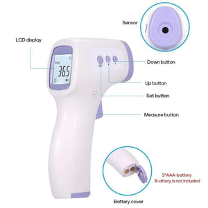 Non-contact Infrared IR Body Temperature Infrared Forehead Temperature Meter Digital Temperature Gun LCD Display Termometro
