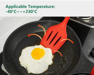 Non-stick Silicone Kitchen Utensils Set Red Turner Whisk Spatula Food Brush Heat Resistant Kitchen Gadgets Cooking Tools Set