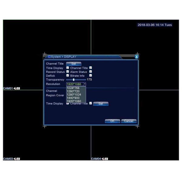 Planet Gates None / EU Plug / NTSC Security Camera System 4 Channel DVR 1080N AHD Home Surveillance System 4 HD 720P Night vision 2000TVL Waterproof Camera