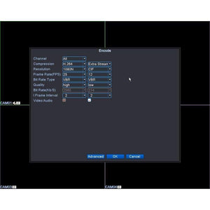 Planet Gates None / EU Plug / NTSC Security Camera System 4 Channel DVR 1080N AHD Home Surveillance System 4 HD 720P Night vision 2000TVL Waterproof Camera