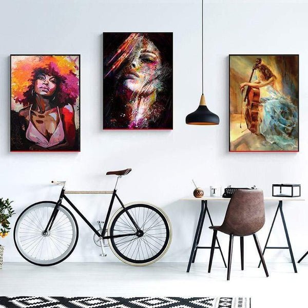 Nordic Canvas Painting Fashion Sex Figure Picture Wall Art Home Decor Poster Living Room Girl Bedroom Abstract Art Oil Painting