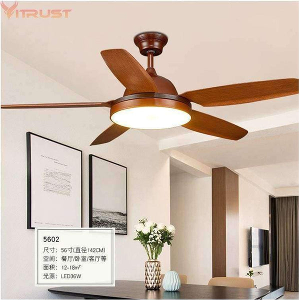 Planet Gates Nordic Ceiling fan Lights 56in LED Lighting Living Bedroom Dining Ventilateur Plafond Lumiere Ventilador de techo Remote Control