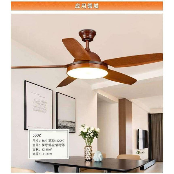 Planet Gates Nordic Ceiling fan Lights 56in LED Lighting Living Bedroom Dining Ventilateur Plafond Lumiere Ventilador de techo Remote Control