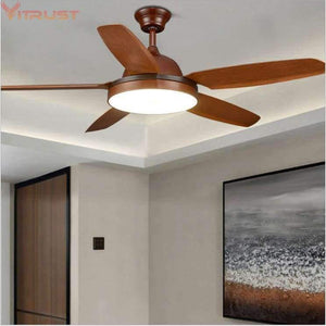 Planet Gates Nordic Ceiling fan Lights 56in LED Lighting Living Bedroom Dining Ventilateur Plafond Lumiere Ventilador de techo Remote Control
