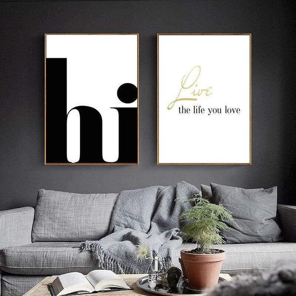 Planet Gates Nordic Poster Hi Quotes Wall Art Canvas Painting Minimalist Posters And Prints Abstract Canvas Print Wall Pictures Home Decor