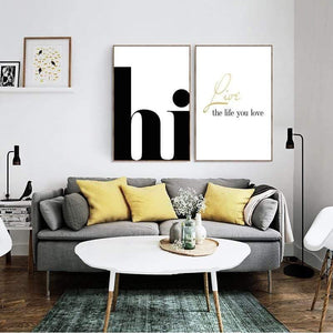 Planet Gates Nordic Poster Hi Quotes Wall Art Canvas Painting Minimalist Posters And Prints Abstract Canvas Print Wall Pictures Home Decor