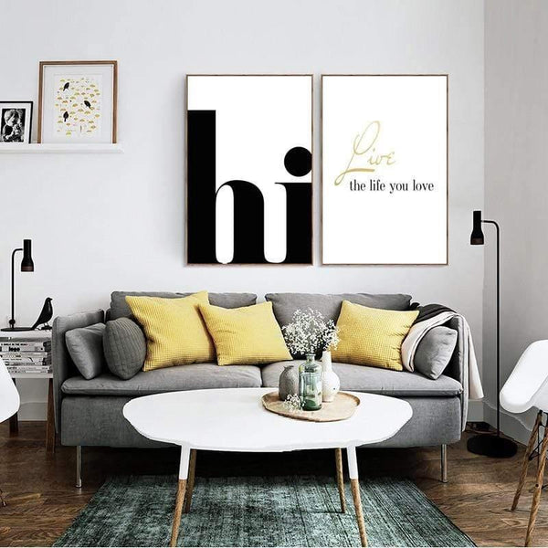 Planet Gates Nordic Poster Hi Quotes Wall Art Canvas Painting Minimalist Posters And Prints Abstract Canvas Print Wall Pictures Home Decor