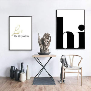 Planet Gates Nordic Poster Hi Quotes Wall Art Canvas Painting Minimalist Posters And Prints Abstract Canvas Print Wall Pictures Home Decor