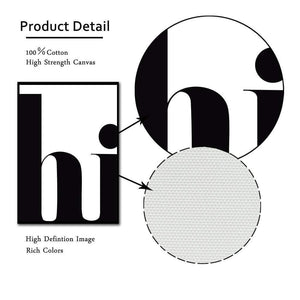 Planet Gates Nordic Poster Hi Quotes Wall Art Canvas Painting Minimalist Posters And Prints Abstract Canvas Print Wall Pictures Home Decor