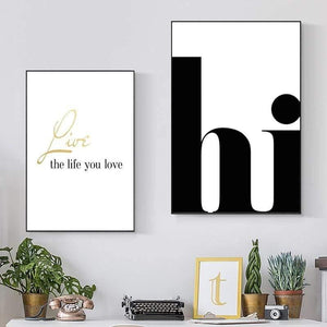 Planet Gates Nordic Poster Hi Quotes Wall Art Canvas Painting Minimalist Posters And Prints Abstract Canvas Print Wall Pictures Home Decor