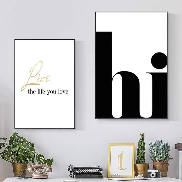 Planet Gates Nordic Poster Hi Quotes Wall Art Canvas Painting Minimalist Posters And Prints Abstract Canvas Print Wall Pictures Home Decor