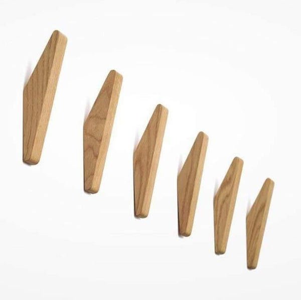 Nordic Style David's Deer Solid Rubber Wood Clothes Hook Keys holder Cupboard Handle Door Pull Handles Entryway Wood Hook