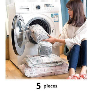 1 Set Mesh Washing Machine Laundry Bag With Multiple Style For Wahing Clothes Foldable Underwear Bra Socks Laundry Wash Bags Kit
