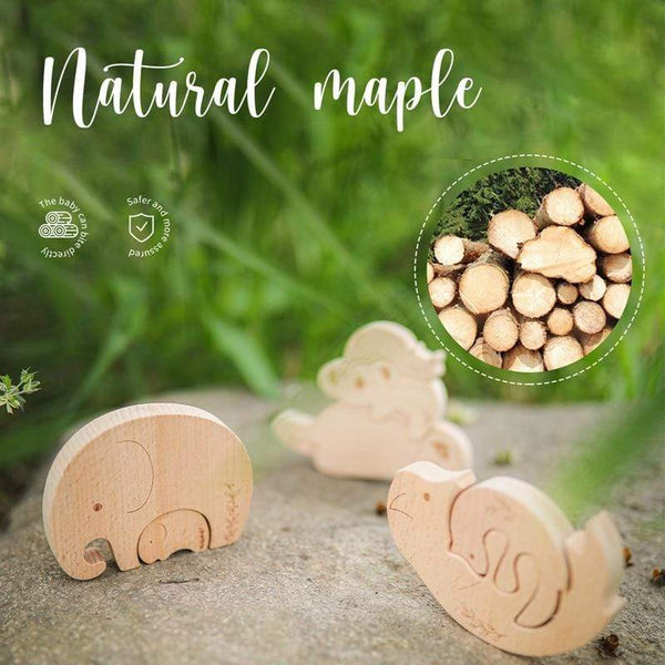 Planet Gates Nordic Style Wooden Blocks Baby Montessori Educational Toys for Children Creative Animal Jigsaw Stacking Toys Constructor Blocks