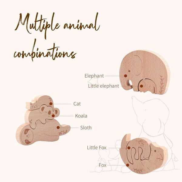 Planet Gates Nordic Style Wooden Blocks Baby Montessori Educational Toys for Children Creative Animal Jigsaw Stacking Toys Constructor Blocks