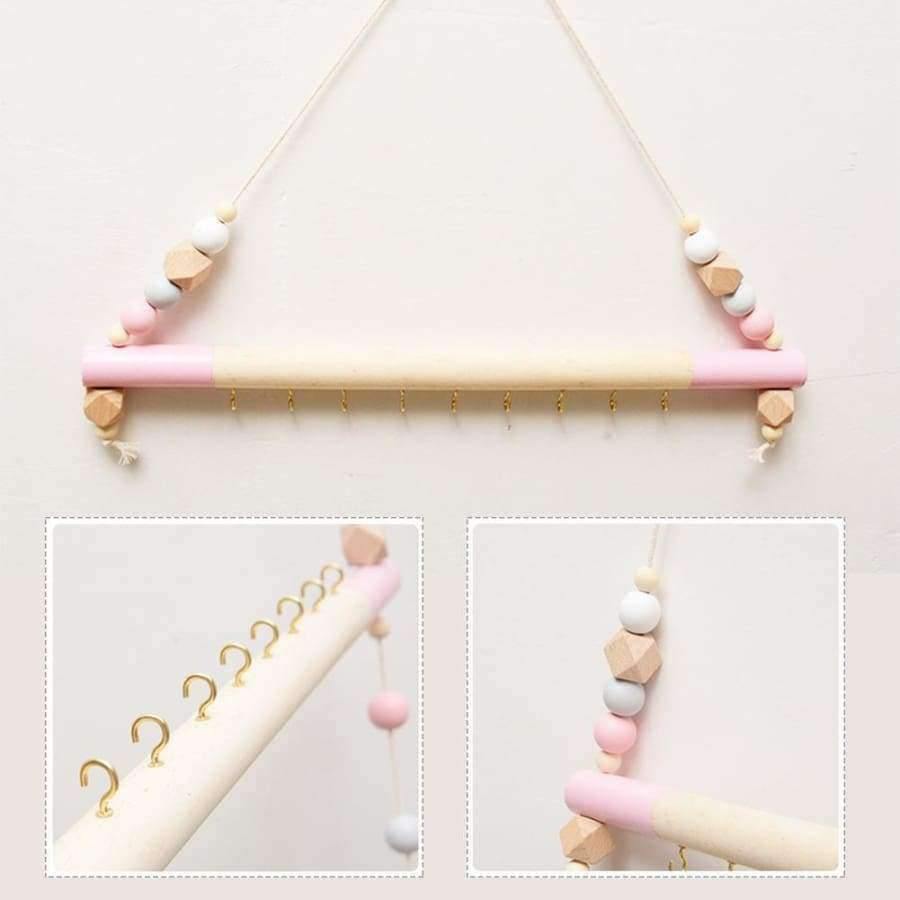 Planet Gates Nordic Style Wooden Hanging Wall Shelf DIY Wood Beads Storage Shelf Organization Shelf Kids Room Wall Home Decor