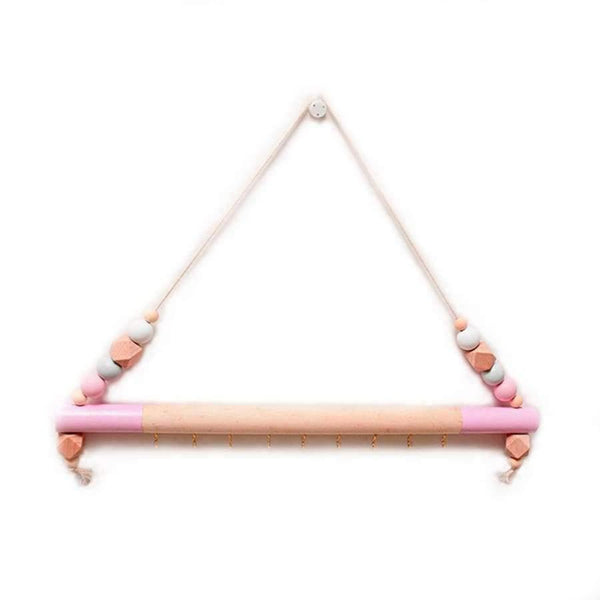Planet Gates Nordic Style Wooden Hanging Wall Shelf DIY Wood Beads Storage Shelf Organization Shelf Kids Room Wall Home Decor