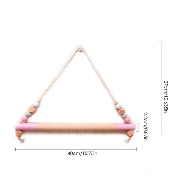 Planet Gates Nordic Style Wooden Hanging Wall Shelf DIY Wood Beads Storage Shelf Organization Shelf Kids Room Wall Home Decor