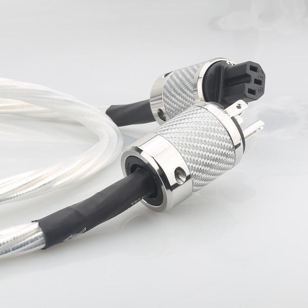 Planet Gates Nordost odin 7N silver plated Supreme Reference Power Cable with Carbon fiber US power plug