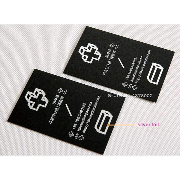 Planet Gates normal print Custom business cards gold foil cards embossed carving name card printing Japanese black card / 300g