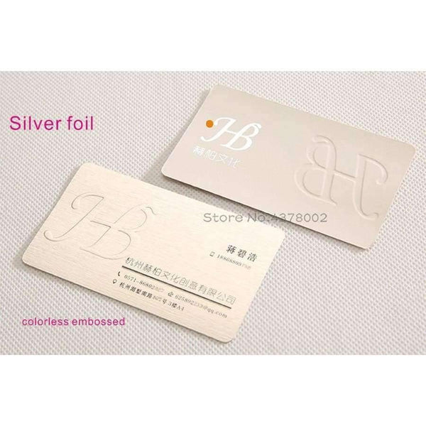 Planet Gates normal print High-end specialty paper custom business cards print Jazz metal platinum / 260g