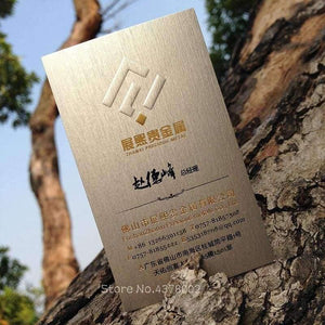 Planet Gates normal print High-end specialty paper custom business cards print Jazz metal platinum / 260g