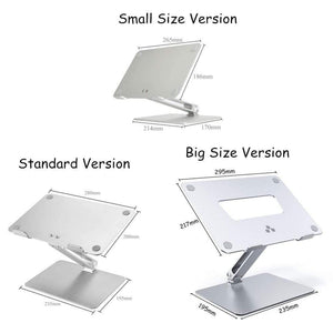 Planet Gates Notebook Stand Adjustable Angle Aluminum Alloy Free Lift Laptop Heighten Holder for Macbook Dell HP iPad Pro 7-17 inch
