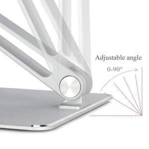 Planet Gates Notebook Stand Adjustable Angle Aluminum Alloy Free Lift Laptop Heighten Holder for Macbook Dell HP iPad Pro 7-17 inch