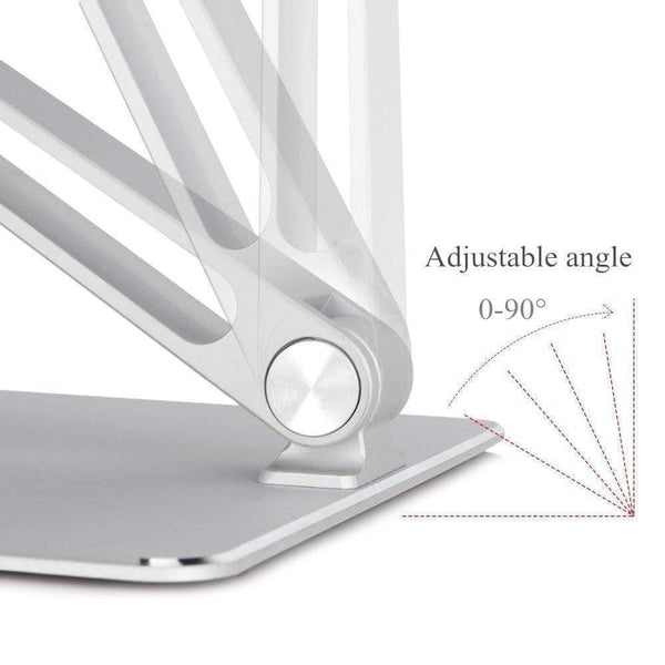 Planet Gates Notebook Stand Adjustable Angle Aluminum Alloy Free Lift Laptop Heighten Holder for Macbook Dell HP iPad Pro 7-17 inch