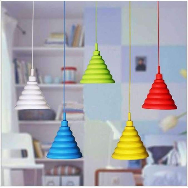 Planet Gates Novelty Colorful Silicone Gel Pendant lights Cover Bar Restaurant Bedrooms Large Shopping mall E27 Art Chandeliers Shades