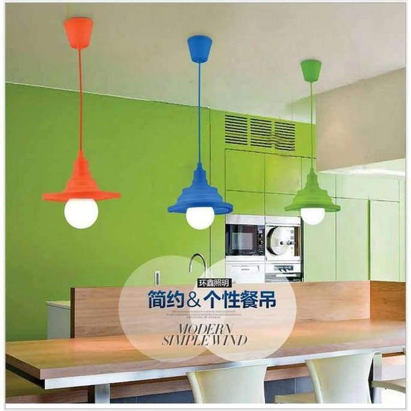 Planet Gates Novelty Colorful Silicone Gel Pendant lights Cover Bar Restaurant Bedrooms Large Shopping mall E27 Art Chandeliers Shades