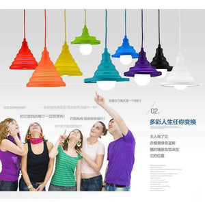 Planet Gates Novelty Colorful Silicone Gel Pendant lights Cover Bar Restaurant Bedrooms Large Shopping mall E27 Art Chandeliers Shades