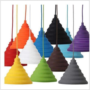Planet Gates Novelty Colorful Silicone Gel Pendant lights Cover Bar Restaurant Bedrooms Large Shopping mall E27 Art Chandeliers Shades