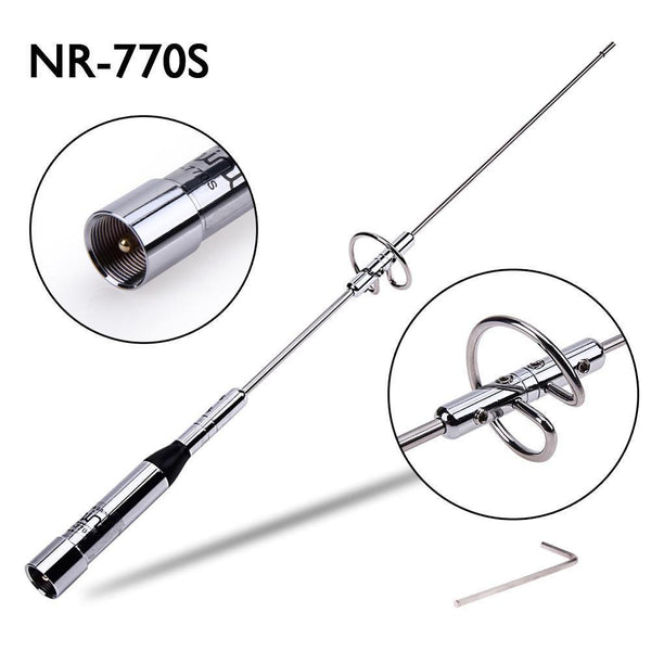 Planet Gates NR-770S 2m/70cm amateur bands VHF/UHF 100W Car Mobile Ham Radio Antenna for Auto Replacement Parts car-styling